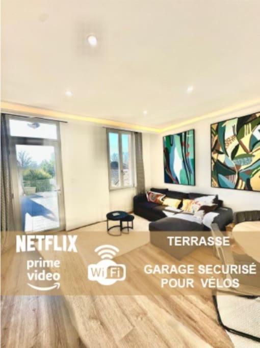 Elegance Lauragaise * Wifi * Netflix * Terrasse Apartment Villefranche-de-Lauragais Exterior photo